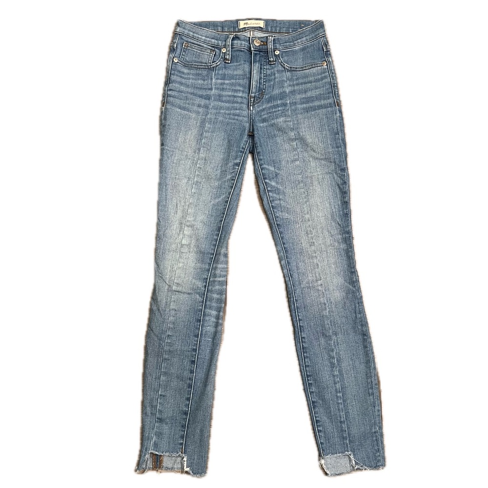 Madewell 9” inch High-Rise Skinny Jeans light medium wash 24 0